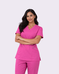 Uniforme Médico Carisma Stretch Rosado