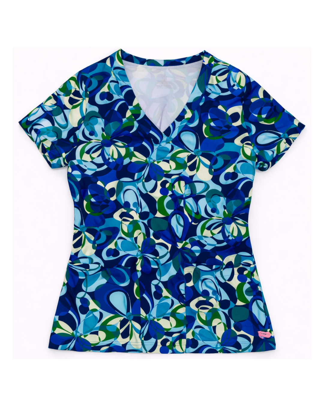 Uniforme Médico NAUTICA Estampado Azul con Pantalón Jogger