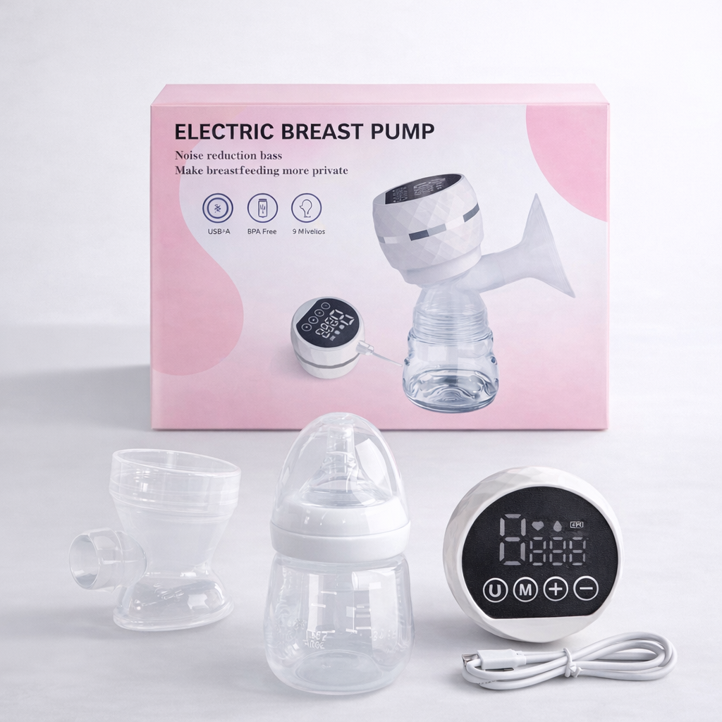 Extractor de Leche Eléctrico Portátil con Botella