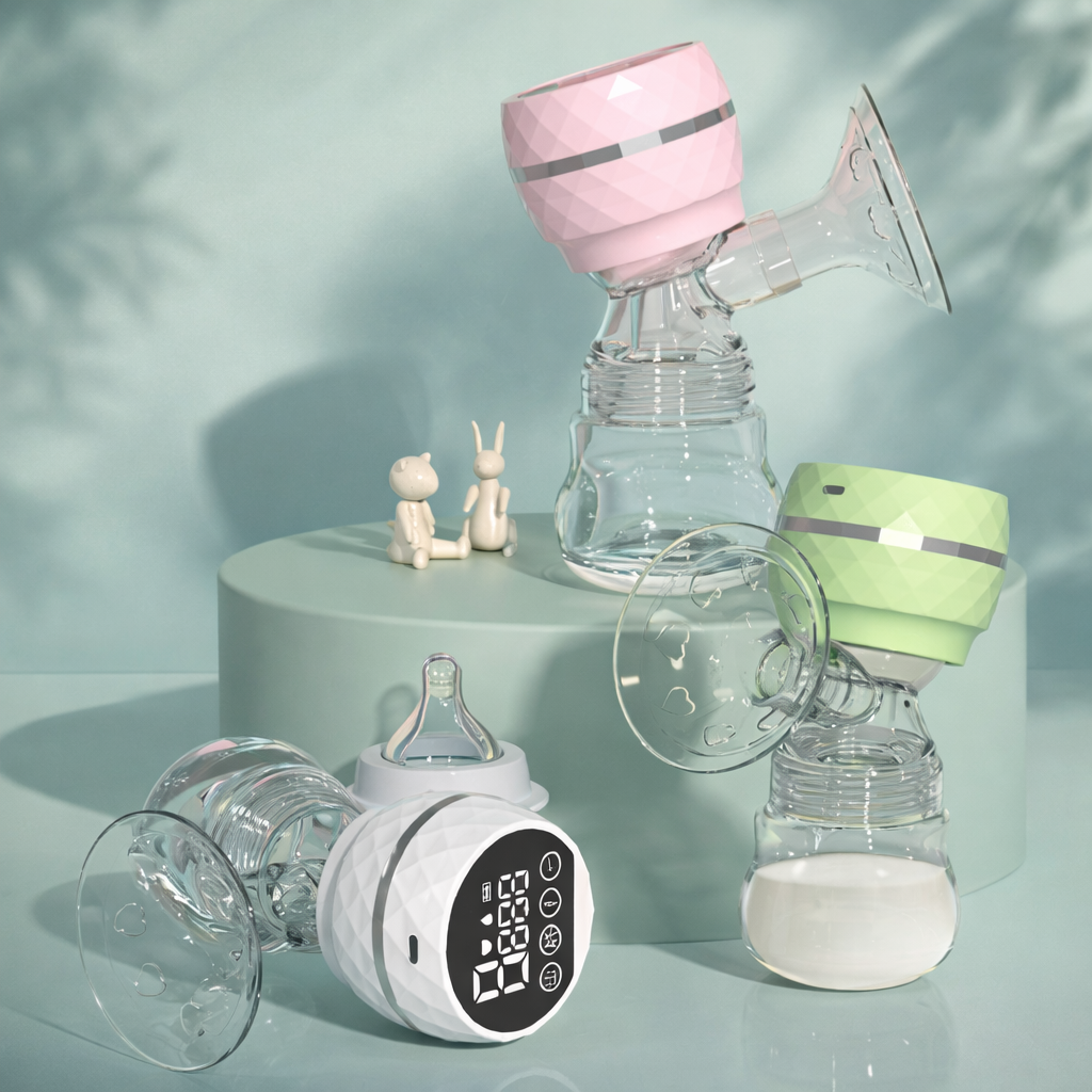 Extractor de Leche Eléctrico Portátil con Botella